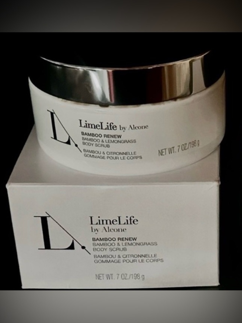 LimeLife Bamboo Renew Body Scrub - White